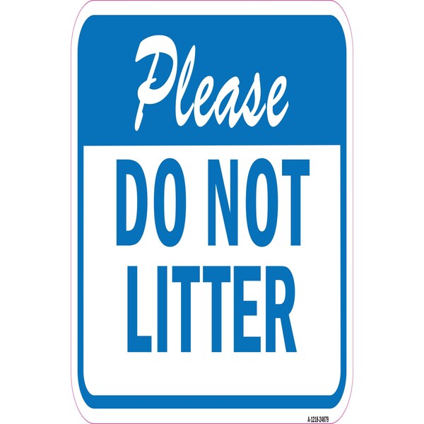 Signmission Safety Sign, 12 in Height, Aluminum, 18 in Length, 24879 A-1218-24879 - main